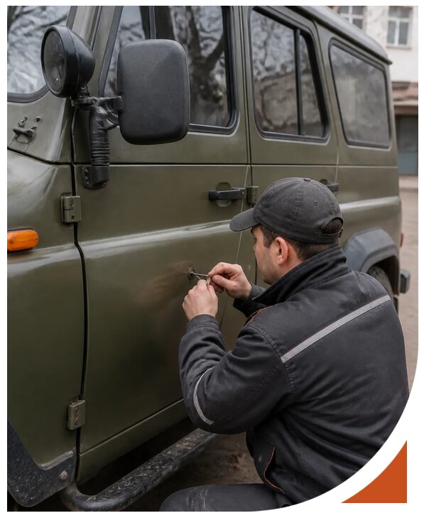 Профессиональное вскрытие автомобиля УАЗ без повреждений в Чусовой